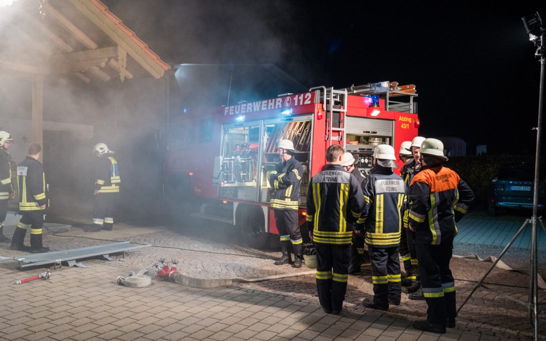 Feuerwehr-Einsatz bei Atzinger Vereinshaus